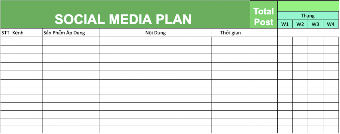 mẫu xây dựng kế hoạch truyền thông